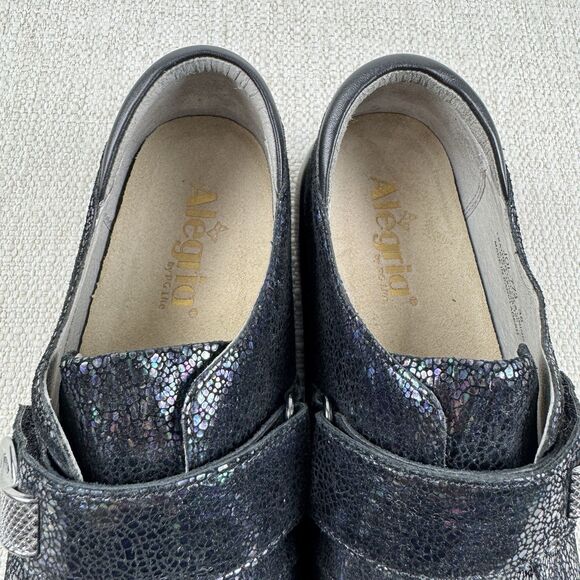 Alegria Joleen Myraid Iridescent Shimmer Women's Leather Clogs Size 38 - Picture 10 of 14